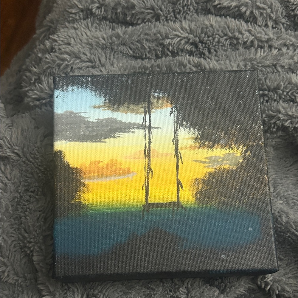 Sunset Swing Canvas Art